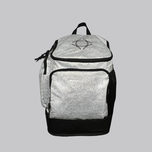 Fortis Backpack- Silver Sparkle/Black