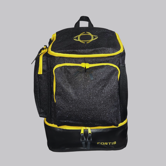 Fortis Backpack - Black Sparkle/Gold